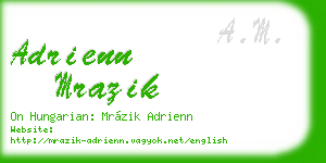 adrienn mrazik business card