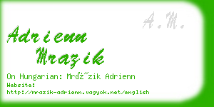 adrienn mrazik business card